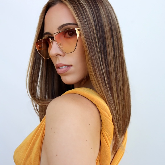 Pink Gradient Lens Sunglasses - Picture 3 of 4